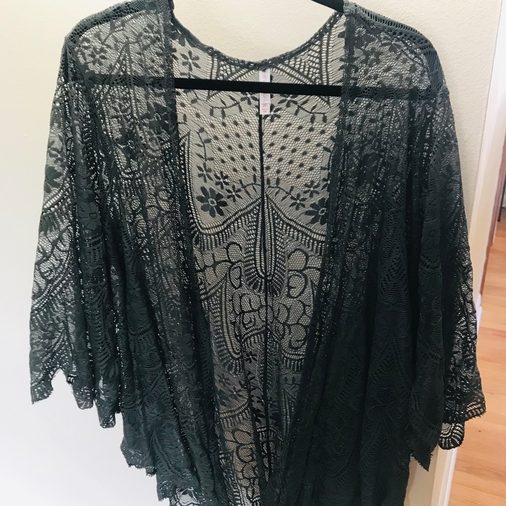 Beautiful lace overlay